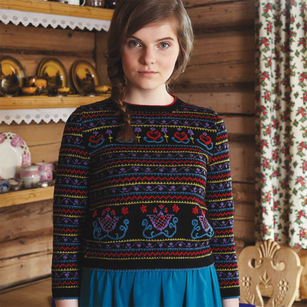 Debbie Bliss Agatha Fair Isle Sweater Knitting Pattern