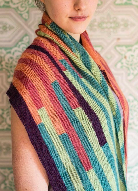 Teeter Totter Shawl Wrap Knitting Pattern