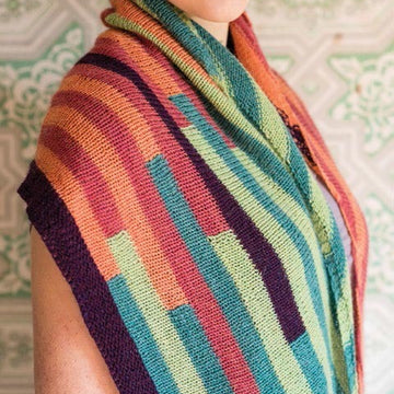 Teeter Totter Shawl Wrap Knitting Pattern