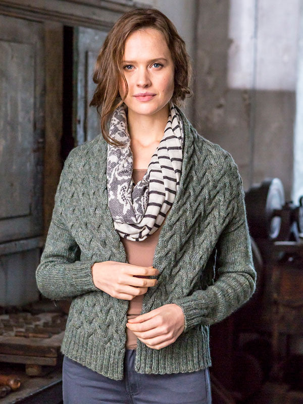 Berroco Chaparral- Portfolio Cardigan Knitting Pattern