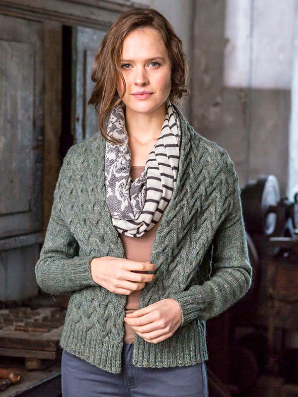 Berroco Chaparral- Portfolio Cardigan Knitting Pattern