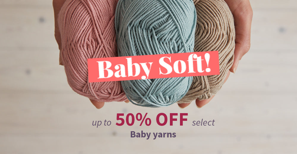 Up to 50% off select Baby Yarns