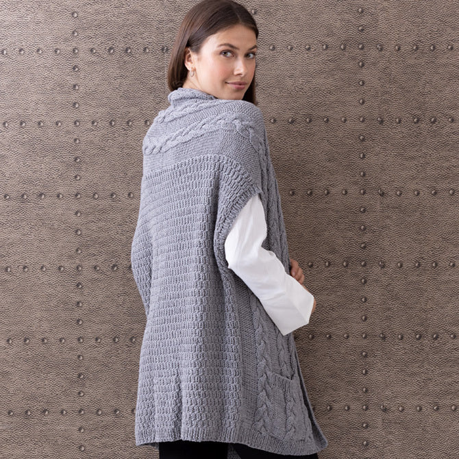 String Darlene Two-Way Vest Waistcoat Knitting Pattern