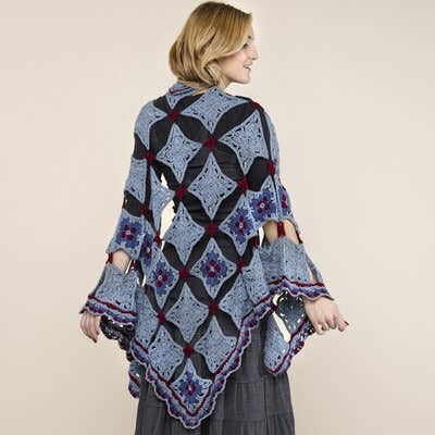 Valley Yarns Istria Shawl Crochet Pattern