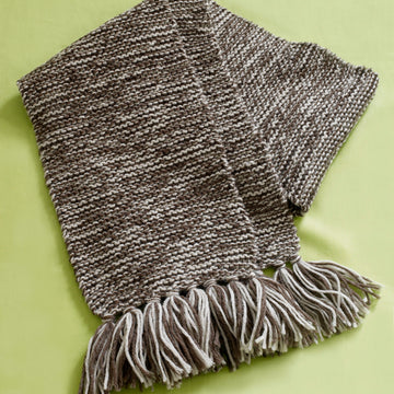 Garter Tweed Scarf Knitting Pattern