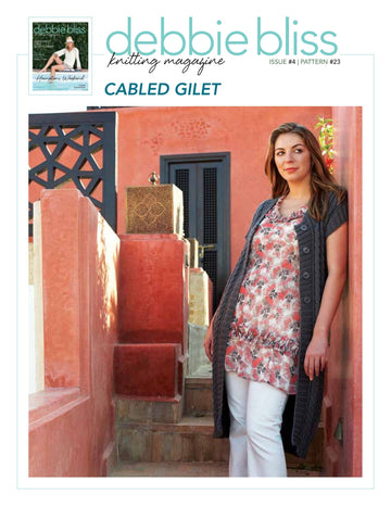 Debbie Bliss Cabled Gilet PDF