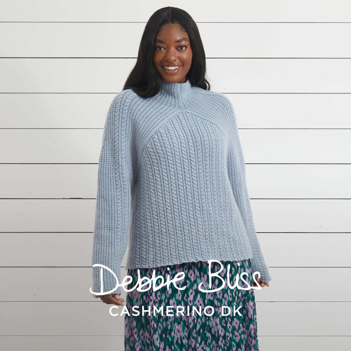 Debbie Bliss Diagonal Yoke Sweater Knitting Pattern