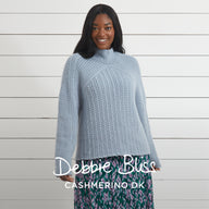 Debbie Bliss Diagonal Yoke Sweater Knitting Pattern