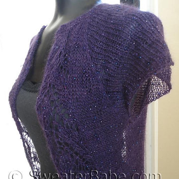 #141 Whispering Leaves Lace Top-Down Cardigan