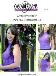 Purple Breeze Sleeveless Top Knitting Pattern