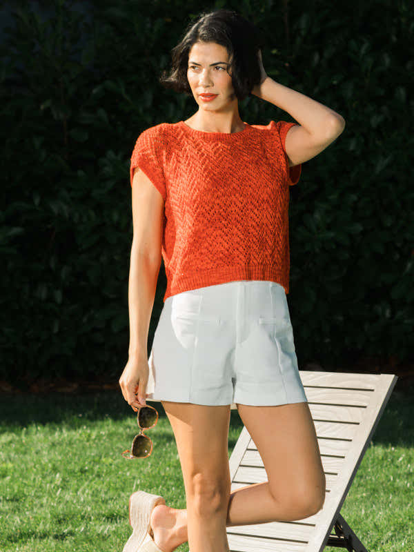 Coralline Top in Berroco Tillie Knitting Pattern