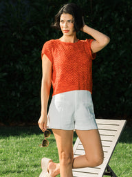 Coralline Top in Berroco Tillie Knitting Pattern