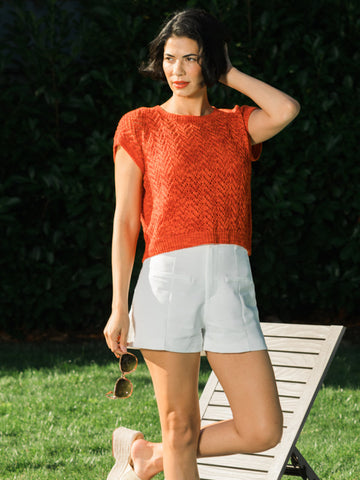 Coralline Top in Berroco Tillie Knitting Pattern