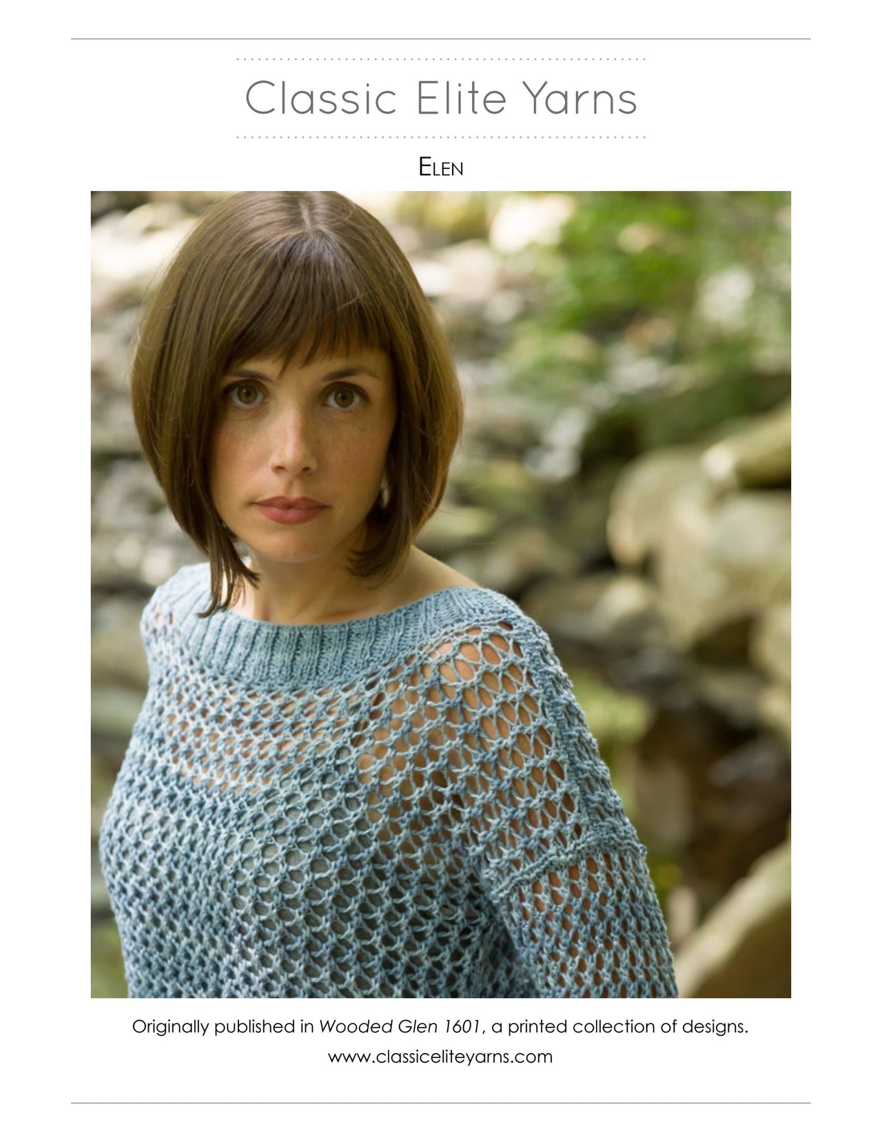 Classic Elite Yarns Elen Jumper Knitting Pattern