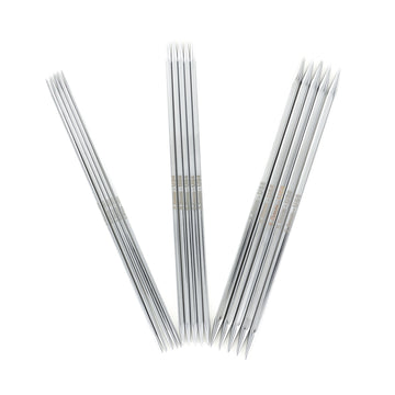 KnitPro Nova Cubics Platina Double Pointed Needles 6in
