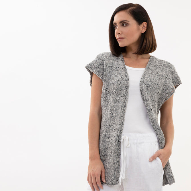 Stacy Charles Fine Yarns Aubree Vest Knitting Pattern