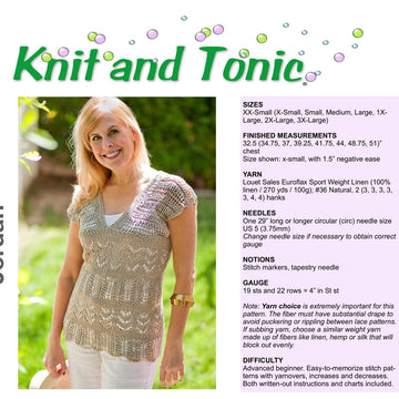 Knit and Tonic Jordan Jumper Knitting Pattern