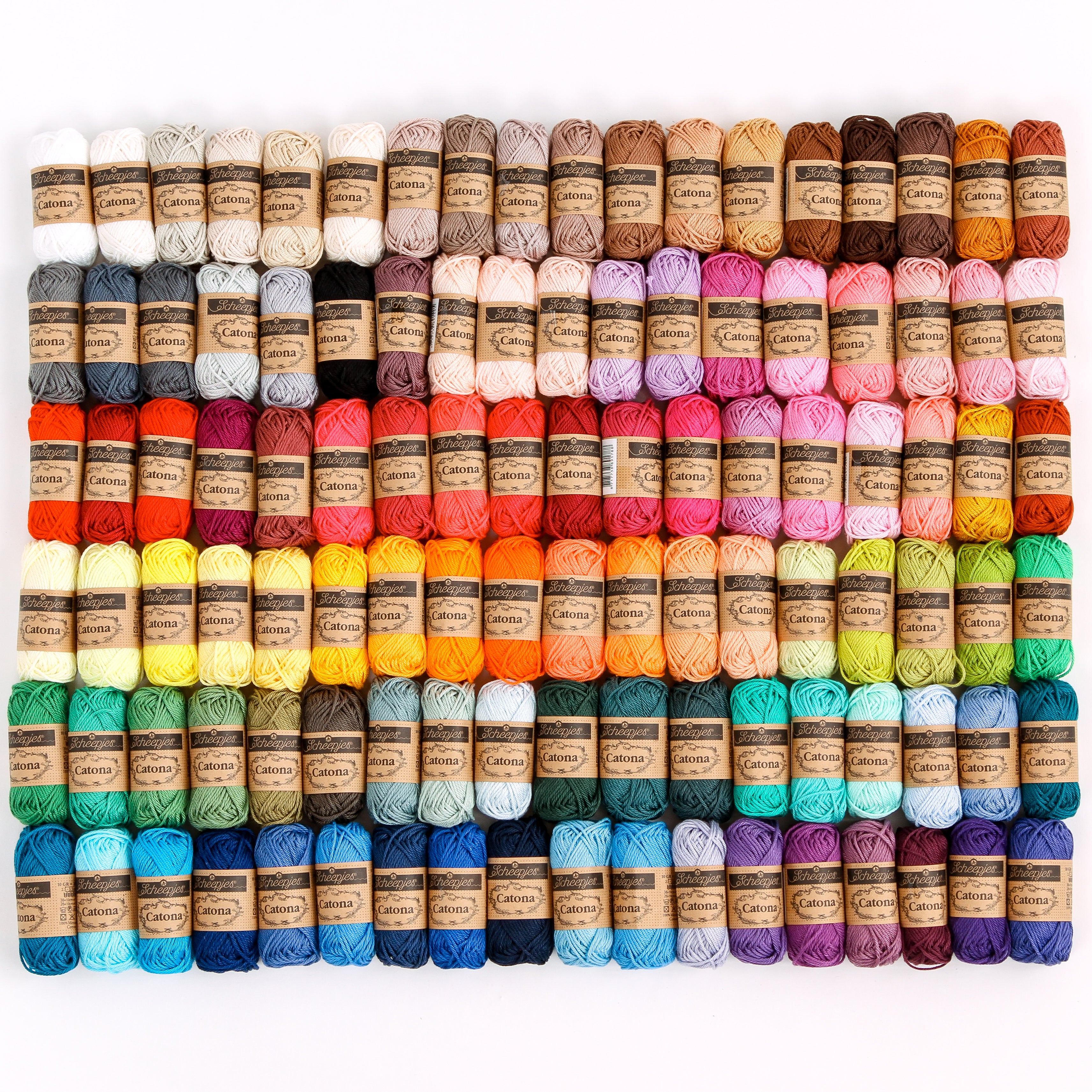 Scheepjes Catona Colour Pack Yarn - Cotton 4 Ply