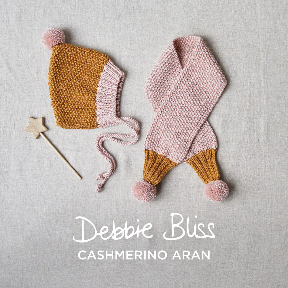 Debbie Bliss Bobbi Bonnet & Scarf Knitting Pattern
