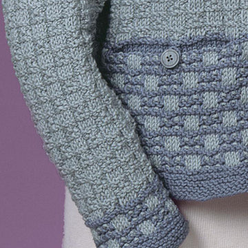 Slip Stitch Squares Cardigan #112