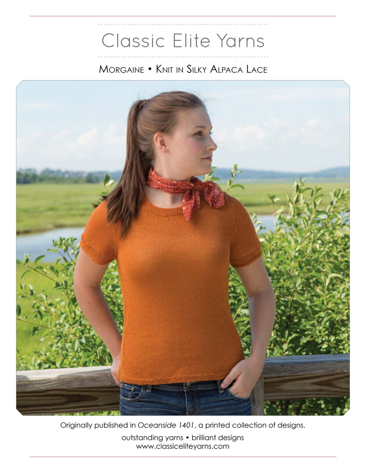 Classic Elite Yarns Morgaine Jumper Knitting Pattern