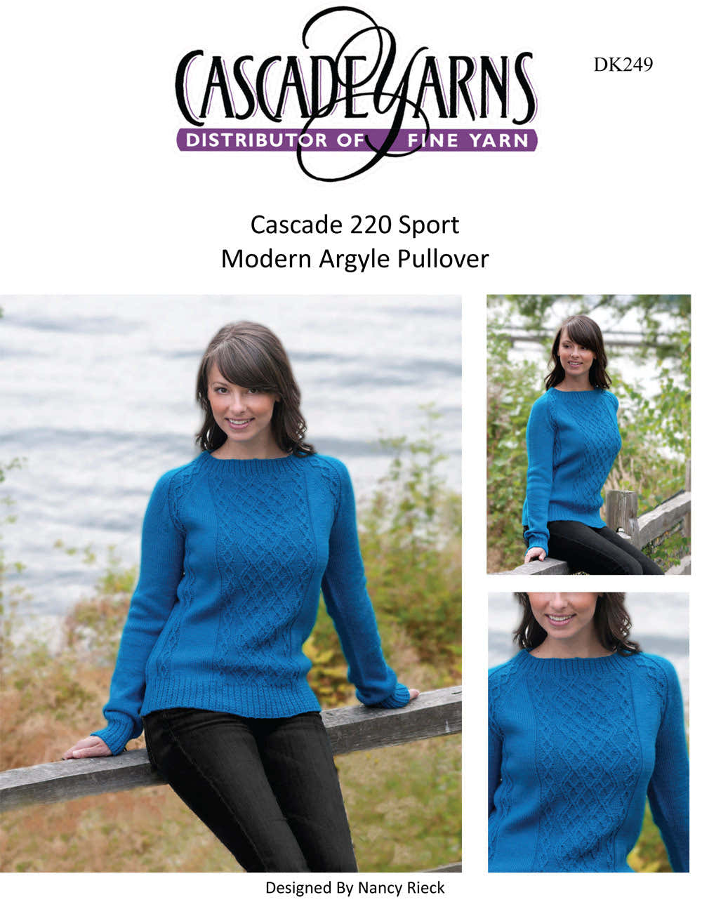 Cascade Yarns DK Modern Argyle Pullover Knitting Pattern