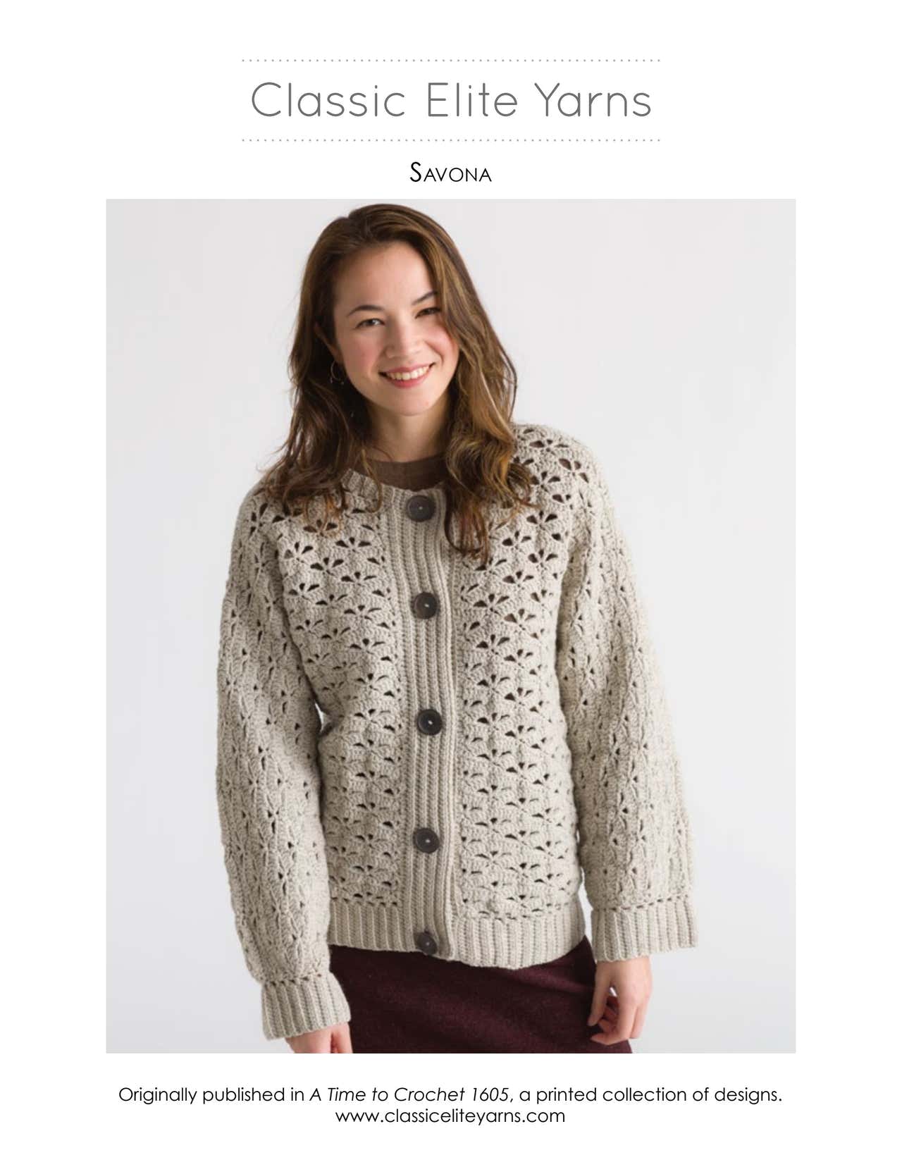 Classic Elite Yarns Viewpoints A Time to Crochet Pattern