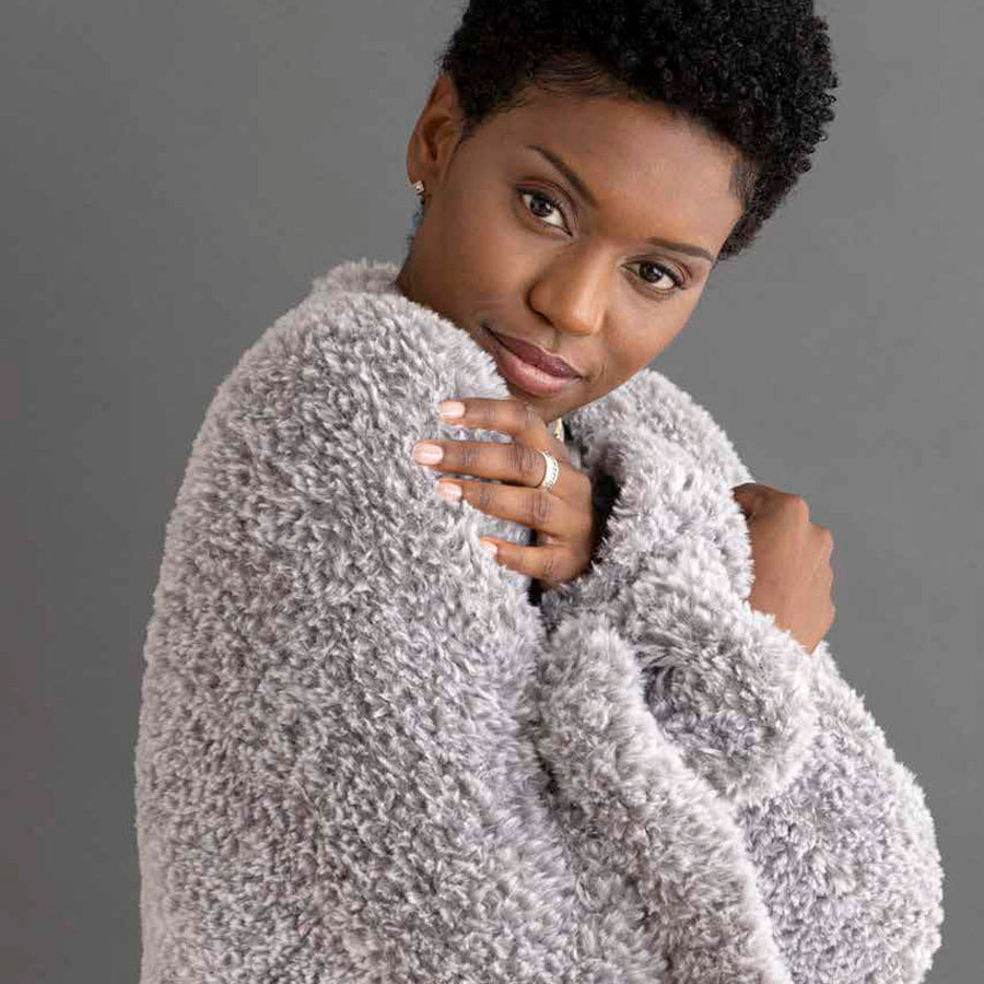 Knitting Fever Everly Throw Pattern