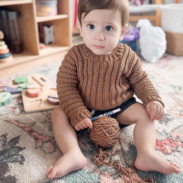 Easy Child Cuff-to-Cuff Sweater