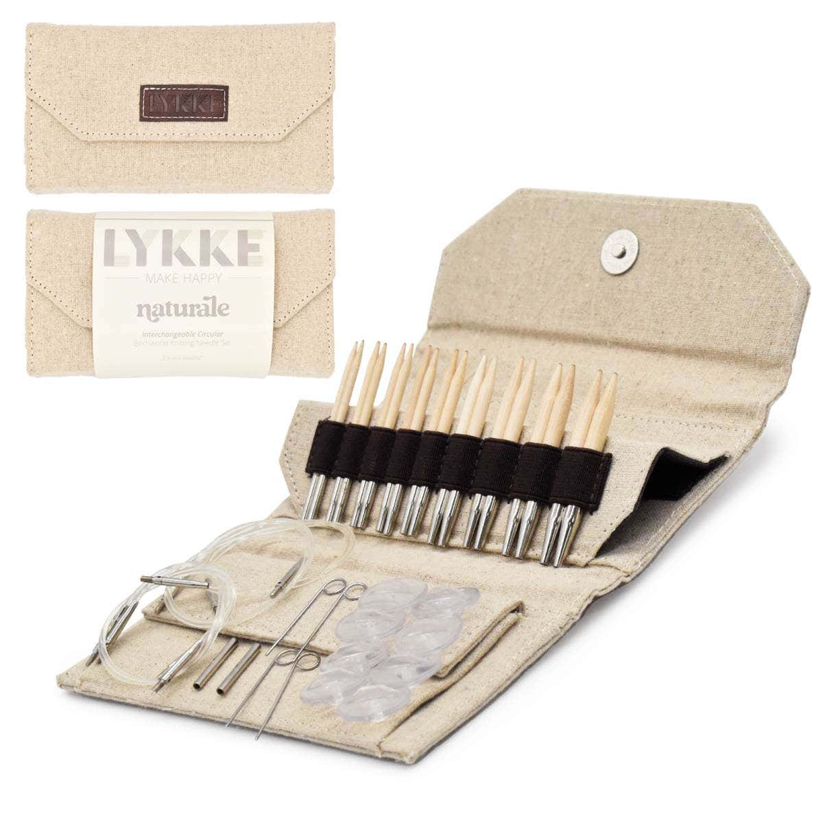 Lykke Naturale Interchangeable Needles Set in Beige Jute