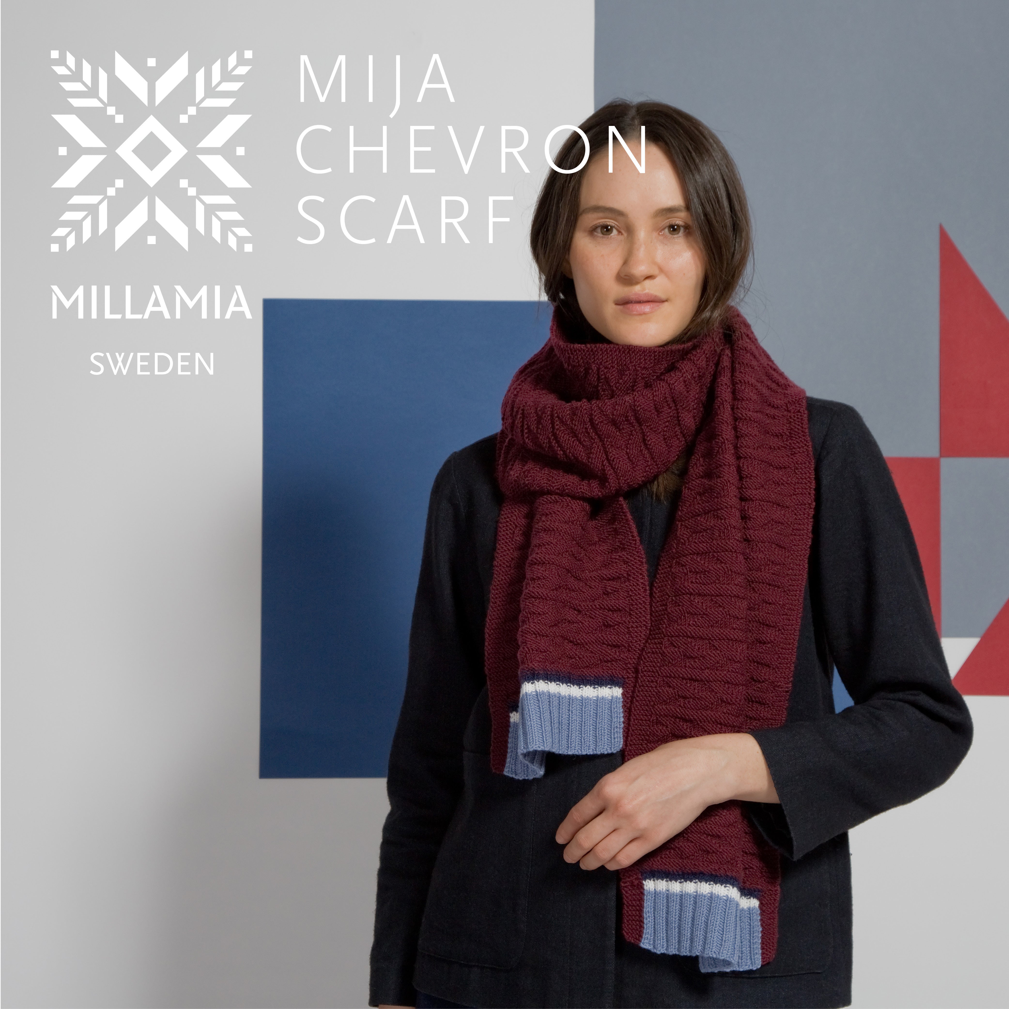 MillaMia Mija Scarf Knitting Pattern