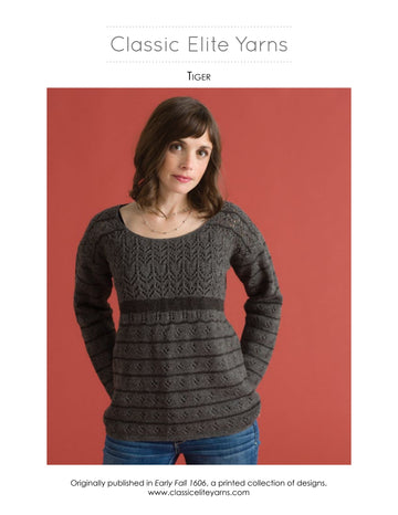 Classic Elite Yarns Tiger Jumper Knitting Pattern