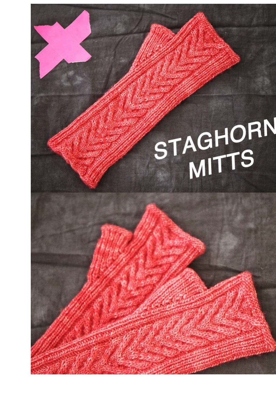 Madelinetosh Staghorn Mitts Gloves Knitting Pattern