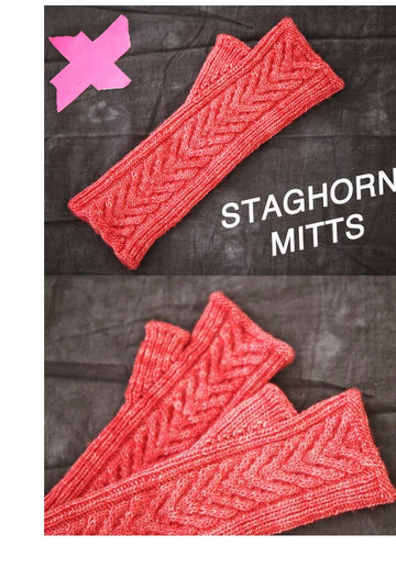 Madelinetosh Staghorn Mitts Gloves Knitting Pattern