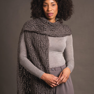 Ruby In Rowan Alpaca Sparkle Scarf Knitting Pattern