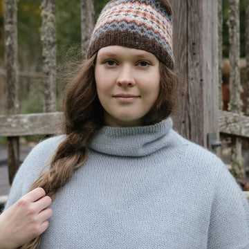 Churchmouse Studio Colorwork Cap Hat Knitting Pattern