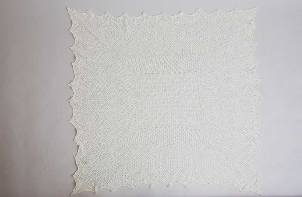 Debbie Bliss Heirloom Christening Shawl Knitting Pattern