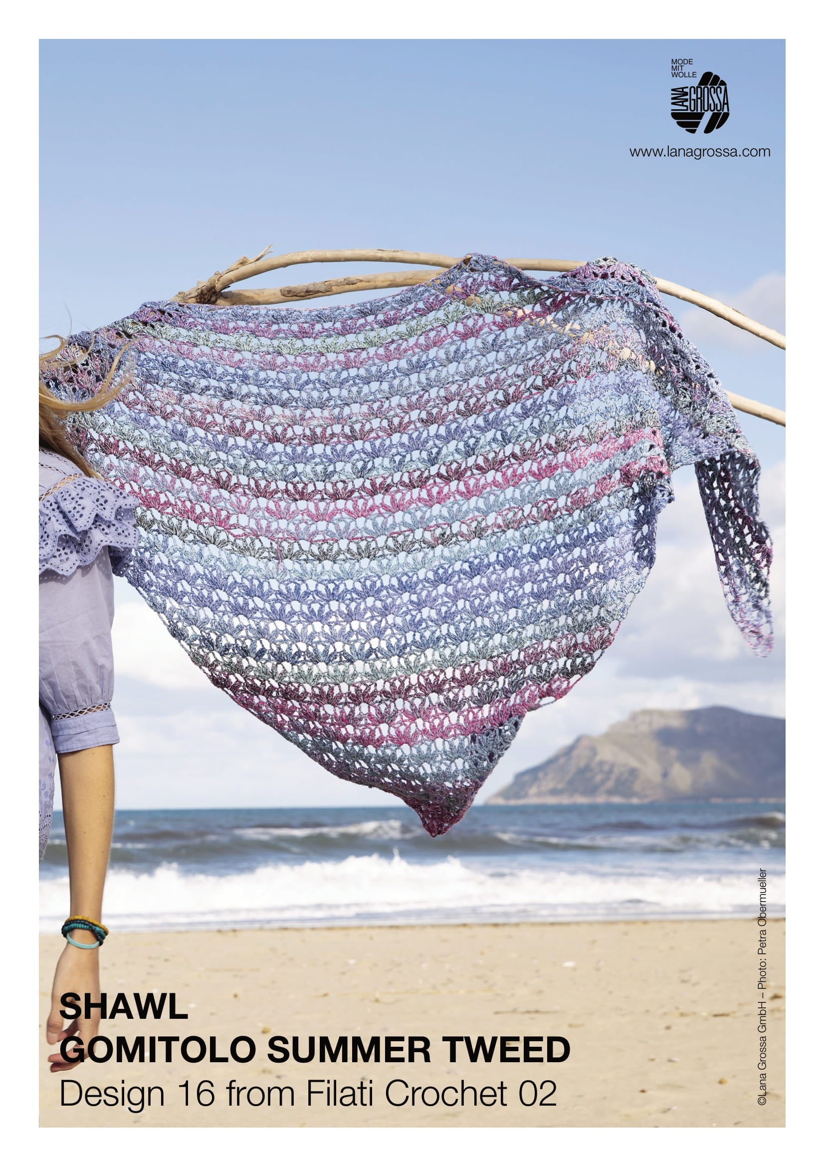 Lana Grossa Shawl Crochet Pattern