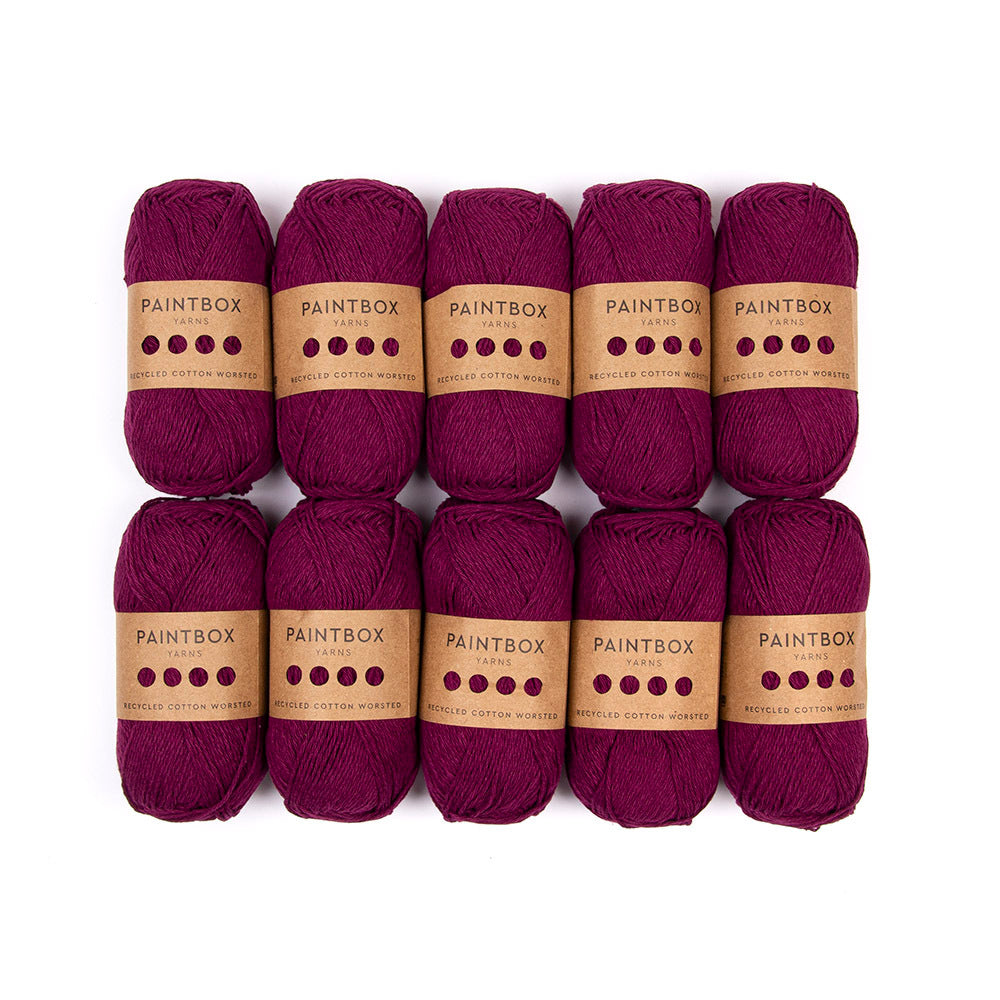 Paintbox Yarns Recycled Cotton Worsted 10 Ball Value Pack Yarn - Cotton Worsted