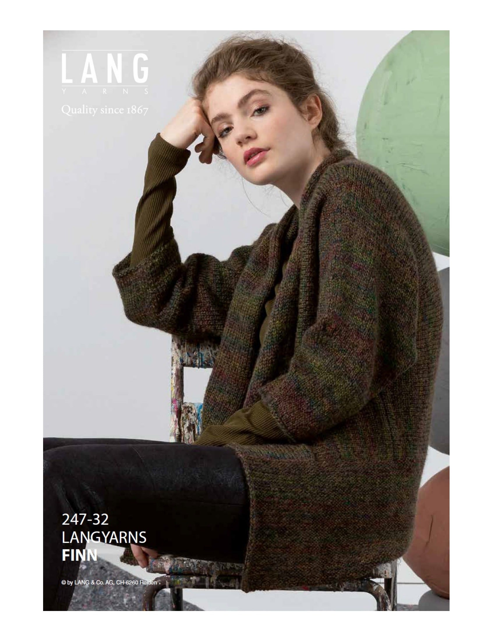 Lang 247-32 Jacket Cardigan Knitting Pattern
