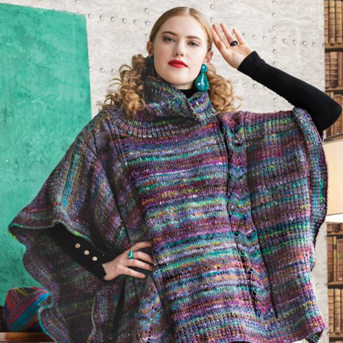 Noro Poncho Cape Knitting Pattern