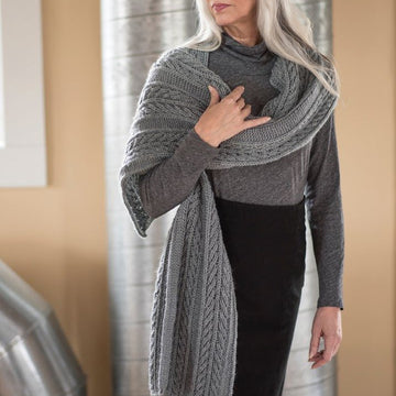 Berroco Breachway Scarf Wrap Knitting Pattern