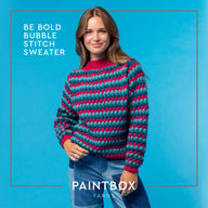Paintbox Yarns Be Bold Bubble Stitch Sweater Knitting