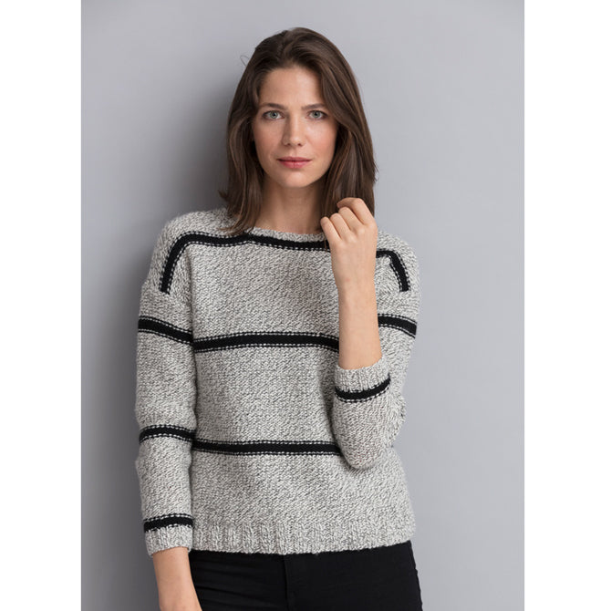 String Harlow Striped Pullover Jumper Knitting Pattern