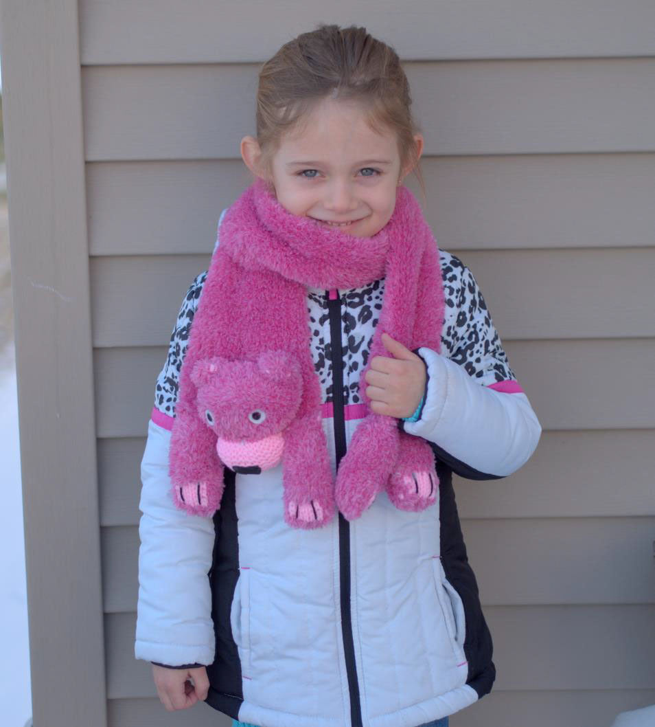 Plymouth Yarn Teddie Bear Scarf Knitting Pattern