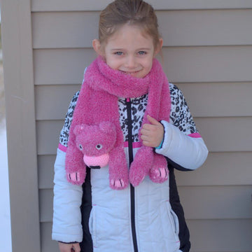 Plymouth Yarn Teddie Bear Scarf Knitting Pattern