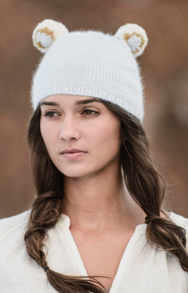 Two Pom Hat Knitting Pattern