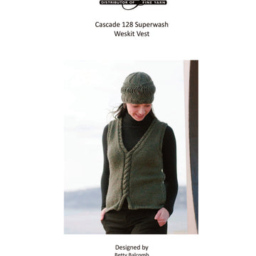 Cascade Yarns C Weskit Vest Waistcoat Knitting Pattern