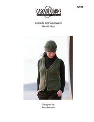 Cascade Yarns C Weskit Vest Waistcoat Knitting Pattern