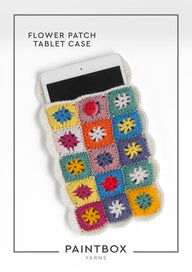 Paintbox Yarns Flower Patch Tablet Case Crochet Pattern
